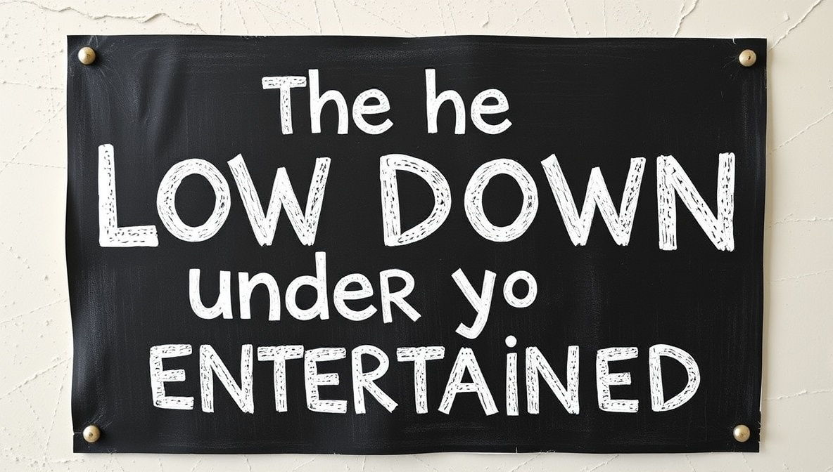 thelowdownunder you entertained